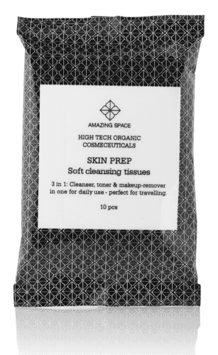 Amazing Space Skin Prep Soft Cleansing Tissues 10stk